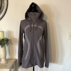 Lululemon Athletica Long Line Zip Up Hoodie Sweatshirt